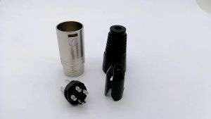 5Pair 3 Pin XLR Solder Type Connector Female + Male Plug Cable Connector Mic Audio Cable/Male and Female Plug Heavy Duty XLR Connector Set.