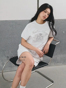 [Online Exclusive - Korea Collection]Giordano Women 100% Cotton Drawstring Elastic Waist Sweat Shorts