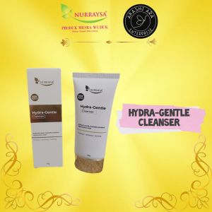 Nurraysa Hydra Gentle Cleanser 60g | Pencuci Muka Tak Keringkan Kulit Facial Wajah Hydrating Untuk Kulit Kering dan Berminyak Skincare Halal dan Mesra Wuduk Mengurangkan Blackhead dan Whitehead Mencerahkan Tona Kulit Kusam dan Tidak Sekata
