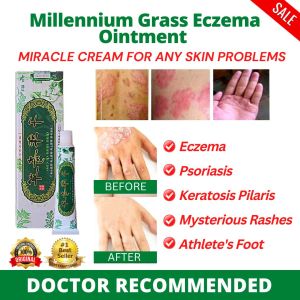 100% EFFECTIVE MIRACLE Cream Original MlLLENNlUM⭐⭐⭐ Psoriasis Eczema Rosacea Acne Keratosis Pilaris Rashes Fungal Infections Athletes Foot Ringworm Dermatitis Women Genital Itching Hemorrhoids Scabies Atoderma Cream Ointment for Itchy Skin and Allergy
