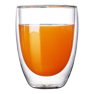 แก้วน้ำแก้วนิ่มสองชั้นที่ทนทานต่อความร้อน แก้วน้ำดื่มเย็น แก้วน้ำดื่มกาแฟ แก้วน้ำดื่มชาดอกไม้ แก้วน้ำใส