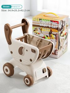 YAOLAN | Childrens Supermarket Shopping Cart Role Play Toy