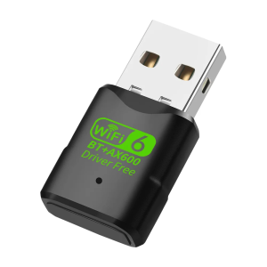 Kebidumei | KEBIDUMEI 600Mbps WiFi 6 Bluetooth 5.4 USB Dongle Dual Band 2.4G 5G Driver Free Wireless Network Adapter For Desktop PC Laptop