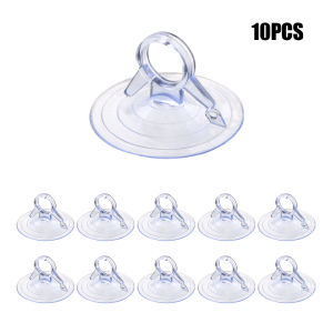 10 PCS 45mm Clear Sucker Suction Cups Mushroom Head Strong Vacuum Suckers Hooks Hanger For Window Decoration Wedding Car Glass