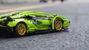 Cyberpunk Lambo 1:14 Building Block Car Compatible with RC Advanced Machine Set Blocks With Movable Wheels Gift For Boy