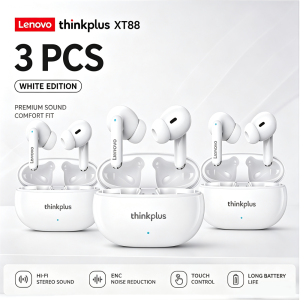 Lenovo | Tai Nghe Lenovo XT88 TWS Bluetooth 5.3 Với MIC Kép Khử Tiếng Ồn ENC Âm Trầm HIFI Điều Khiển Cảm Ứng Tai Nghe Không Dây Dành Cho Chơi Game