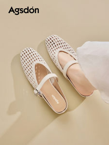 Agsdon | Lace Hollow Single Sandals Slip-Ons