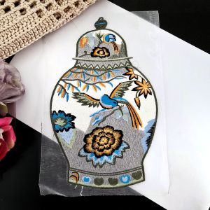 bordir chinesse guci bordir pot chinesse