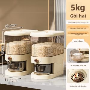 MEIZHUFU | Hộp Bảo Quản Gạo Chống Ẩm và Chống Sâu