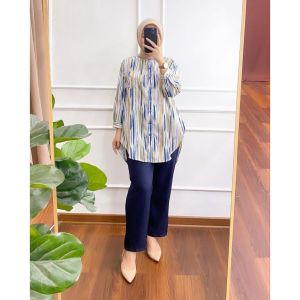 NEW ONE SET LEAF WANITA RAYON DIAMOND MIX CRINGKEL / SETELAN DAUN MOMMY SET