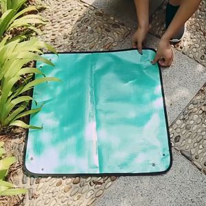 Mat Berkebun 100cm*100cm: Mat Potting Taman Bunga & Mat Tanam Hijau untuk Balkon