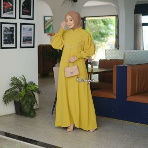 COD Gamis brukat model terbaru/ JUMBO size/ L XL XXL 3XL 4XL
