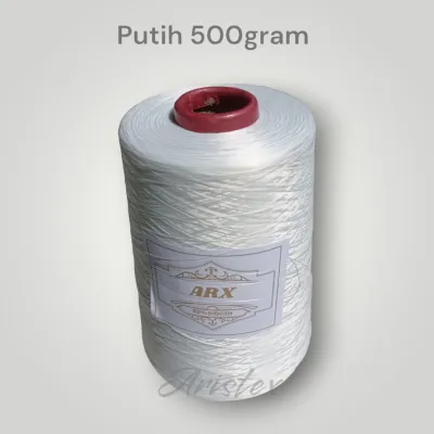 ARISTEX - Benang obras poliester putih 500gram