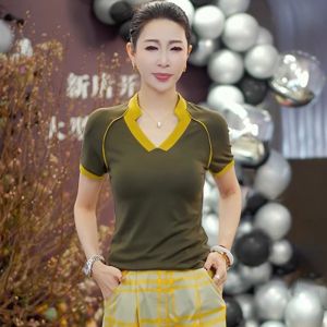 plus Size Womens Fashionable Versatile Short Sleeve T-Shirt Design Sensation Slimming Top for Summer High Waist A-Line Skirt
