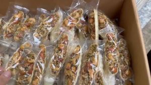 1Kg Bánh Thuyền Siêu Hạt Mix Hạt Dinh Dưỡng Thơm Ngon - Bao Bì Từng Miếng  - Giảm Cân- Đồ Ăn Vặt