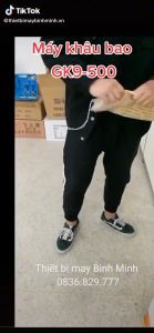 Máy khâu bao cầm tay dùng PIN SẠC GK9-500 KHÔNG DÂY siêu tiện lợi được sử dụng trong nghành may