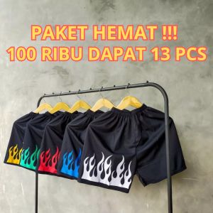 celana pendek kolor boxer api murah 100 ribu dapat 13 pcs
