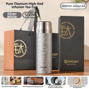 IMOGY | High Aesthetic Titanium Thermos Cup For Travel