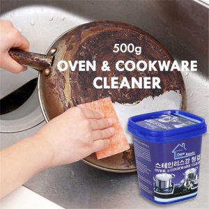 HOMEKARE 500g Oven Cookware Cleaner Stainless Steel Cleaning Cream Pencuci Periuk Stain Dirt Cleaner Rust Remover Tool
