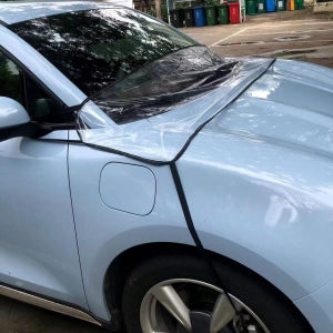 Oxford Fabric Car Windshield Leaf Blocking Cover Easy Storage Drainage Groove Bird Shit Proof Automobile Protection Accessory