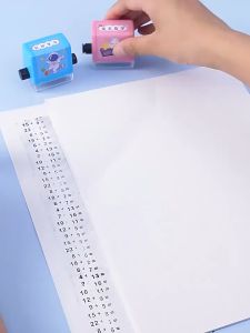 Stempel Roll Matematika / Mainan Edukasi Anak Berhitung / Fun Math Roll Excersice Belajar