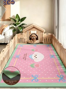 JIAYOUYA | Thảm Chống Nước Chống Trượt Làm Mát Có Thể Giặt Được Hình Thú Cưng