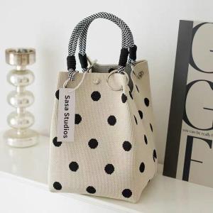 2026 New Versatile Cute Knitted Handbag With 3D Magnetic Snap Handbag Clutch Bag