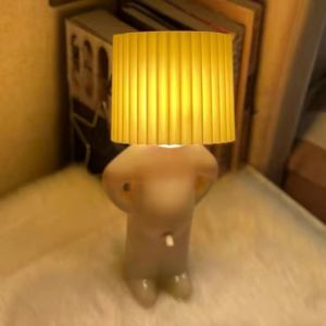LYFS | Table Lights Naughty Boy Creative Table Lamp Unique LED Pleats Reading Lighting Bedroom Bedside Night Light Childrens Gift
