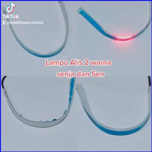 LAMPU LED ALIS SLIM 2 WARNA RUNNING SEIN FLASH & SENJA FLEKSIBEL