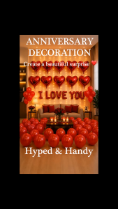 Elegant Romantic "I Love You" Balloon Set with Heart-Shaped Decorations for Valentines Day