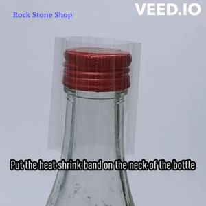 [1000 Pcs] Shrinkable Plastic Cap Sealer Transparent (Cap Diameter 145mm to 250mm) PVC Heat Shrink Bands Cap Seal For Jars Cap Bottles Penutup Balang Botol | 热收缩塑胶包装纸 | 热缩膜