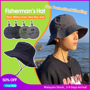 Summer Sun Hat Sun Protection Fishing Cap Fisherman Hat Foldable Hat Large Brim Basin Hat Anti-UV Waterproof Quick-drying Breathable Hat Outdoor Fishing Climbing Sunscreen Cap