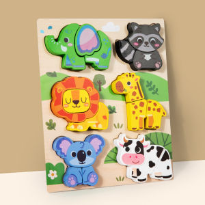 Đồ Chơi Ghép Hình Động Vật Giáo Dục Montessori Gỗ