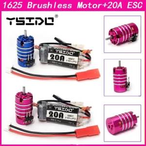 1625 3500/6000/7500/11000KV Brushless Motor 2.0mm Shaft With 20A ESC Combo Set for RC Car 1/24 1/28 Mini Car Model Wltoys Traxxa
