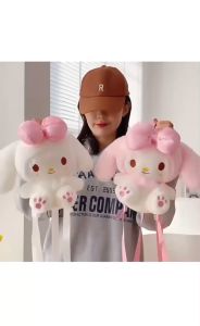 Tas Ransel Melody Tas Boneka Kuromi Cinnamoroll Bahan Lembut Tas Hello Kitty
