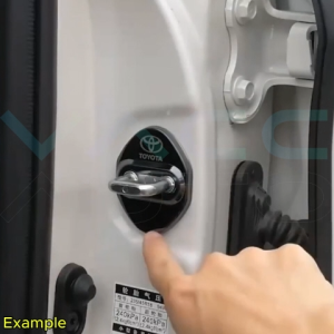 Toyota Vios AC100 Toyota Logo Door Lock Stainless Steel Protector Cover NGC102 2023-2026 Vaccauto Car Accessories