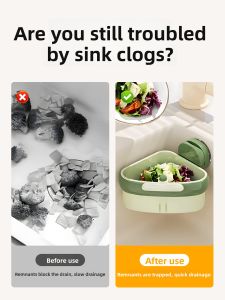AIRUCHU | Suction Press-type Food Residue Filter Drain Basket