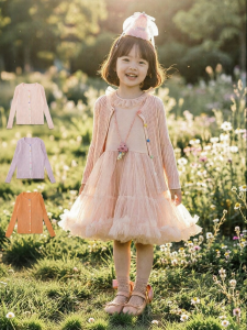 YOEHYAUL | Cooling Breathable Soft Comfortable Girls Knitted Cardigan