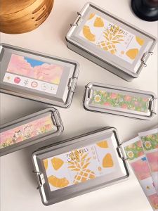 Popular Retro Buckle Tin Box Mini Cookies Buckle Box Tiramisu Cake Box