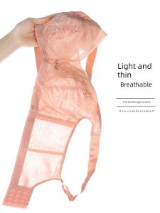 Yuko Luxury U-Cup Full Cup Bra with Steel Ring for Young Women Ultra-Thin Underwear Summer Floral Printed Bra