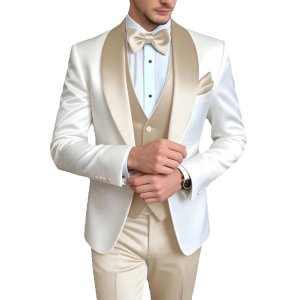 Solid 3 Piece Mens Slim Fit Wedding Suits Best Man Groom Tuxedos Smart Casual Prom Party Business Outfits Dress Men Clothes