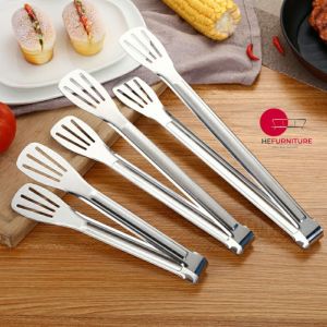 Food grade Stainless Steel Kitchen Grill BBQ Tongs / Food Clip