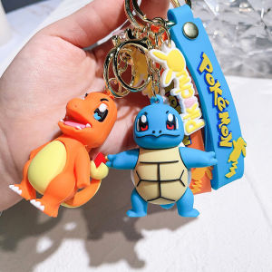 Pokemon Keychain Action Figures Pikachu Psyduck Charizard Venusaur Bag Pendant Cute Pvc Doll Car Key Chain Children Toys Gift