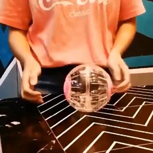 HD Plastic Small Pet Outdoor Sport Ball Grounder Jogging Hamster Pet Small Exercise Toy Rodent Mice Hamster - Twist Unlock Doors, Hours of Active Fun for Small Animals