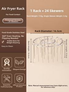 Snainy | Stainless Steel Stand-Up Grill Rack