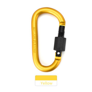 1pcs Aluminum Carabiner D-Ring Key Chain Clip Snap Hook Karabiner Camping Keyring 8 Colors