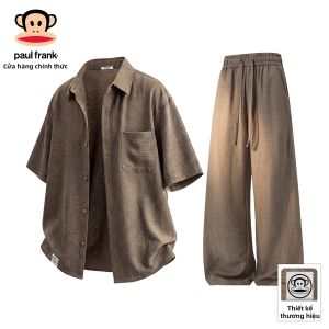 Paul Frank | Bộ Quần Áo Nam Mùa Hè Phong Cách Retro Rộng Rãi