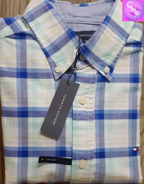 Áo sơ mi nam xách tay Mỹ Tommy Hilfiger size XS/S