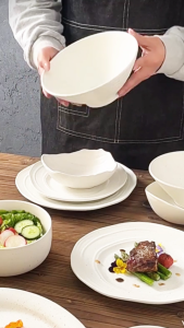 PRADO Malaysia Ceramic Dinnerware Set Ceramic Plate Bowl Ceramic Tableware Western Dessert Plates Set Kitchen Dining Pinggan Mangkuk Seramik 陶瓷碗碟