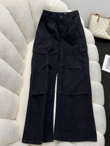 MANMI | Utility Style Multi-pocket Loose Pants Black